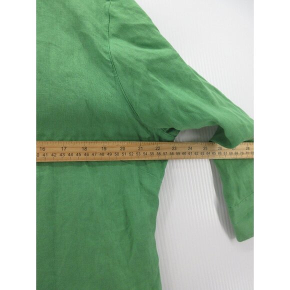 LL Bean Top Large Linen Shirt Button Up Woven Summer Resortwear * - Picture 5 of 12